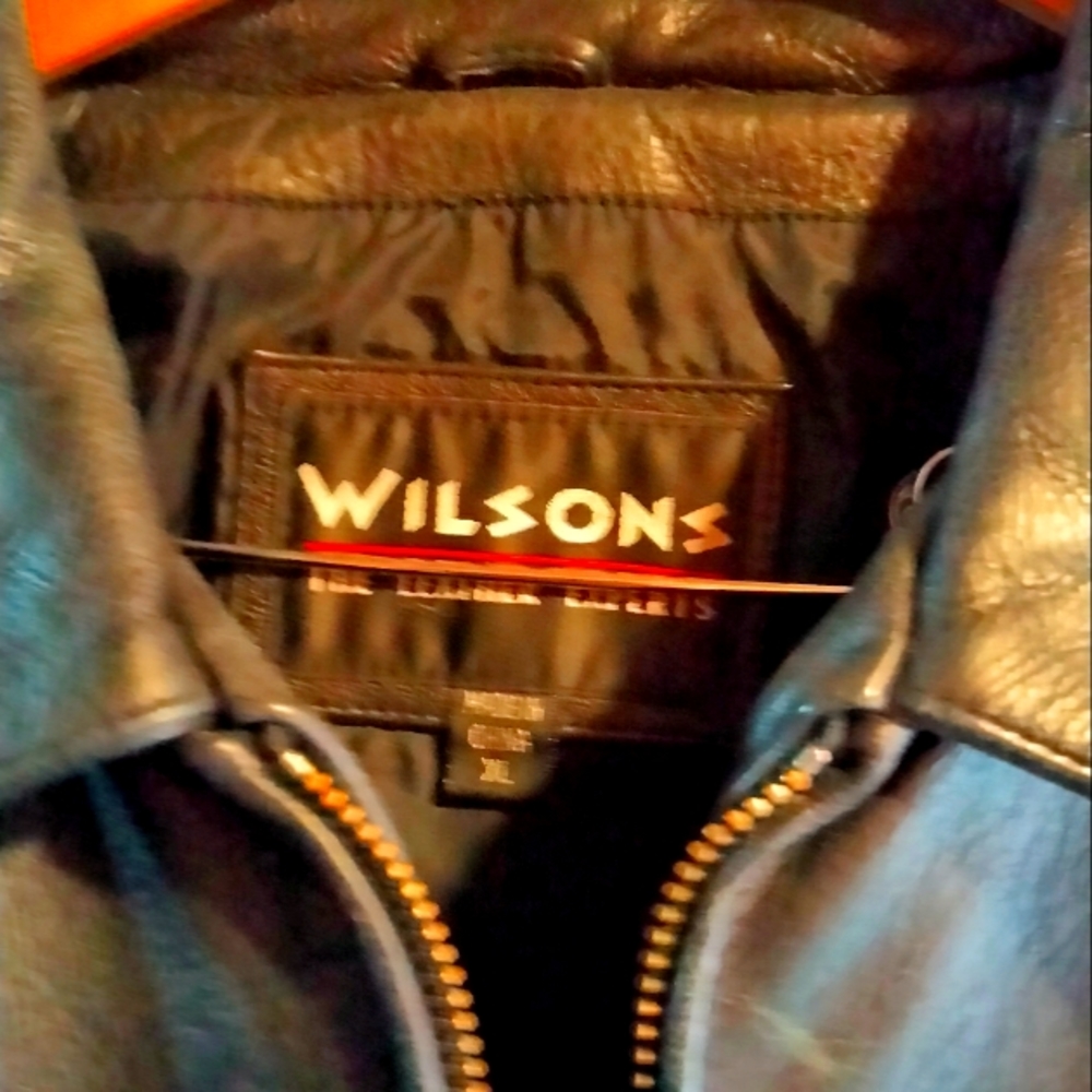 Large Black Wilson Leather Jacket